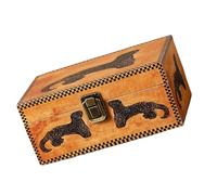 FANSHINUO Boîte de rangement en bois pour bijoux avec fermeture - Parfait pour boucles d'oreilles, colliers, bagues