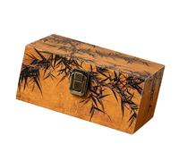 FANSHINUO Boîte de rangement en bois pour bijoux avec fermeture - Parfait pour boucles d'oreilles, colliers, bagues