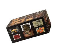 FANSHINUO Boîte de rangement en bois pour bijoux avec fermeture - Parfait pour boucles d'oreilles, colliers, bagues