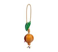 FANSHINUO Breloque sophistiquée en cuir véritable en forme de grenade pour décoration de voiture et sac avec plusieurs options de couleur, as the pic show, cortex