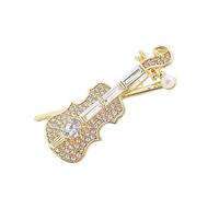 FANSHINUO Broche élégante en cristal pour les amateurs de musique et les amateurs de mode pour événements musicaux, as the pic show, Métal