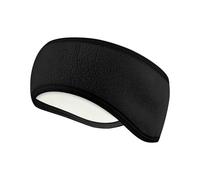 FANSHINUO Cache-oreilles d'hiver en polaire respirant pour rester au chaud et confortable pour homme et femme adulte - Bandeau d'hiver chaud pour la course à pied, le ski, le cyclisme, Noir , taille