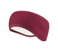 FANSHINUO Cache-oreilles d'hiver en polaire respirant pour rester au chaud et confortable pour homme et femme adulte - Bandeau d'hiver chaud pour la course à pied, le ski, le cyclisme, Rouge, taille