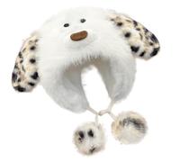 FANSHINUO Casquettes de dessin animé avec cache-oreilles pour Halloween, chapeaux en fourrure, unisexe pour l'hiver, accessoire d'extérieur, chapeau pour homme pour femme pour adultes costume