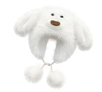 FANSHINUO Casquettes de dessin animé avec cache-oreilles pour Halloween, chapeaux en fourrure, unisexe pour l'hiver, accessoire d'extérieur, chapeau pour homme pour femme pour adultes costume