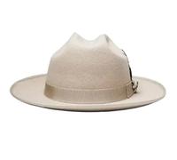 FANSHINUO Chapeau vintage pour homme et femme avec ceinture tissée - Chapeau en laine - Cosplay - Casquettes de blues - Accessoires de spectacle d'hiver