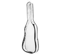 FANSHINUO Coque de protection transparente en TPU pour guitare électrique de 99 cm avec double fermeture éclair et poche de rangement latérale