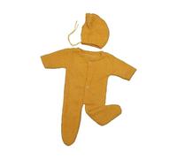 FANSHINUO Costume pour bébé avec chapeau et barboteuse sur le thème de l'ours - Tenue photo - Costume de fête prénatale - Body pour photographie de nouveau-né