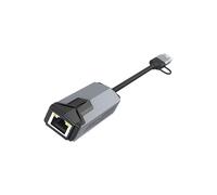 FANSHINUO Deux ports USB A Type C vers RJ45 Gigabit Adaptateurs Détection automatique Pas besoin de pilote Portable pour bureau Gaming Voyage Adaptateurs USB vers Ethernet