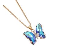FANSHINUO Élégant collier avec pendentif papillon symbolisant les grâces et le charme pour les femmes à la mode au quotidien ou lors de fêtes, as the pic show, Métal