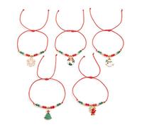 FANSHINUO Élégante perle en argile douce faite à la main, bijoux de Noël festival pour fêtes de Noël et cadeaux cadeaux de dessin animé bonhomme de neige bijoux, taille unique, Comme décrit