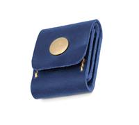 FANSHINUO Étui de rangement pour médiators de guitare en cuir synthétique, bleu, 6*4.6cm