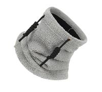 FANSHINUO Foulard en peluche confortable pour adulte Protection du cou pour activités de plein air Écharpe coupe-vent, gris clair, taille unique