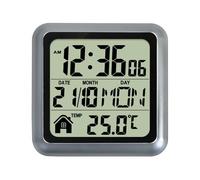 FANSHINUO Horloge numérique étanche avec affichage de la température pour salle de bain, cuisine, salon, grand écran, ventouse