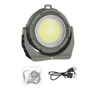 FANSHINUO Lampe de travail LED portable avec base et batterie rechargeable, lampes de poche solaires texture ABS pour camping, garage, lampe de travail LED portable