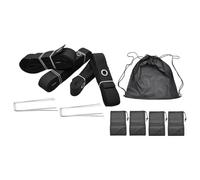 FANSHINUO Ligne de délimitation de volley-ball avec clous de sol pour le sable, l'herbe extérieure, la cour, la plage avec clous de sol