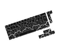 FANSHINUO Lot de 74 touches avec impression latérale pour commutateurs Thème pluie étoile 6,25U Barre d'espace 65 % 60 % claviers