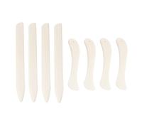 FANSHINUO Lot de 8 plieurs pliants en cuir pour travaux de maroquinerie, brunissage, projet de brunissage du cuir
