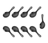 FANSHINUO Lot de 9 cuillères compactes en acier inoxydable - Passent au lave-vaisselle - Robustes pour les assaisonnements de sucre, les pique-niques en plein air, passent au lave-vaisselle