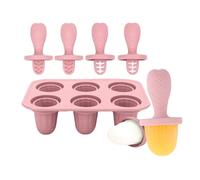 FANSHINUO Moules à glace en silicone pour bébés - Soulagement de la dentition - Avec 6 plateaux pour apaiser les gencives et mâcher en toute sécurité - Qualité alimentaire