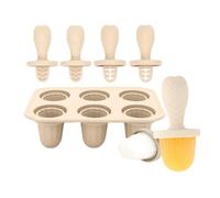 FANSHINUO Moules en silicone pour crème glacée pour bébé - Soulagement de la dentition - Avec 6 plateaux pour apaiser les gencives et mâcher en toute sécurité - Qualité alimentaire
