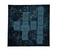 FANSHINUO Nappe de divinations - Carte de lecture - Astrologie, tarots, autels, tissu de divination - Accessoires de jeu de société - Tarots de lecture - Nappe spirituelle