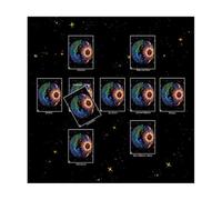 FANSHINUO Nappe de tarots, nappe d'autel, carte de lecture, astrologie, divinations, tissu, tapisserie, décoration murale, lecture, cartes de tarots, nappe spirituelle