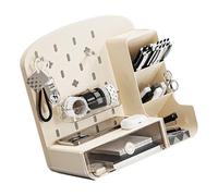 FANSHINUO Organisateurs de bureau à tiroirs avec panneau perforé pour fournitures scolaires, rangement de stylos, organisation de bureau multifonction