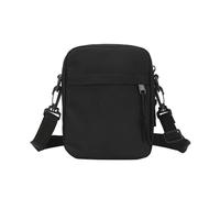 FANSHINUO Petit sac à bandoulière de couleur unie pour téléphone portable - Portefeuille tendance pour tous les jours - Pour femme et homme - Petit sac à bandoulière tendance pour tous les jours, Noir