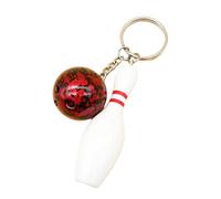 FANSHINUO Porte-clés en forme de boule de bowling facile à transporter, accessoire accrocheur pour un usage quotidien et cadeau portable