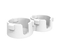 FANSHINUO Porte-gobelet de bureau avec double fente anti-déversement pour bureau et maison avec taille réglable pour différentes tasses