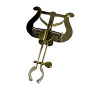 FANSHINUO Support de partition portable en laiton avec clip en métal pour trompette, corne, trompette, spectacles d'entraînement