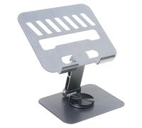 FANSHINUO Support ergonomique pour ordinateur portable avec base pivotante à 360 °, hauteur réglable, supporte jusqu'à 5 kg de poids pour tablette de bureau ou de voyage