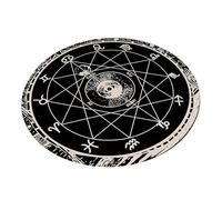 FANSHINUO Tapis de divination motif soleil lune autels tarots tapis de carte astrologie pendules tapis pour divinations guérisons énergétiques tarots nappe en caoutchouc