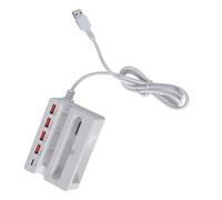 FANSHINUO USB vers 4 USB femelle et concentrateurs de charge de type C avec support de téléphone et amplificateurs pour bureau et voyage