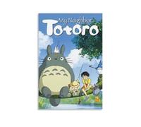 FANSITUO My Neighbor Totoro Poster sur toile Peinture à l'huile Peinture murale Décoration d'intérieur Album de musique Célébrité Peinture décorative classique Art mural sans cadre 60 x 90 cm