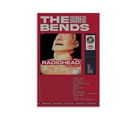 FANSITUO Radiohead The BendsPoster sur toile Peinture à l'huile Peinture murale Décoration d'intérieur Album de musique Célébrité Peinture décorative classique Art mural sans cadre 50 x 75 cm