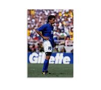 FANSITUO Roberto Baggio Poster sur toile Peinture à l'huile Peinture murale Décoration d'intérieur Album de musique Célébrité Peinture décorative classique Art mural décoratif Style sans cadre 20 x 30