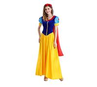 Fanstyle Robe d'halloween Robe Blanche Neige Costumes Cosplay Princesse Robe Jaune avec Jupon