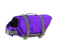 FANSU 2025 Gilet de Sauvetage pour Chien avec Poignée, Gilet de Sauvetage Réglable pour Chiens de Petite, Moyenne et Grande ta pour la Sécurité de l'eau la Plage, la Piscine (S,Vert Pourpre)