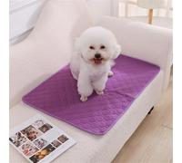 FANSU 2pc Tapis Absorbant Chien, Couleur Macarons Tapis Éducateur pour Chien Lavable Réutilisable, Anti-Fuites Alèse Tapis Chien Pipi, Tapis Antidérapants propreté pour Animaux (60x45cm,Violet)