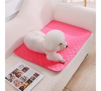 FANSU 2pc Tapis Absorbant Chien, Couleur Macarons Tapis Éducateur pour Chien Lavable Réutilisable, Anti-Fuites Alèse Tapis Chien Pipi, Tapis Antidérapants propreté pour Animaux (45x35cm,Rose)