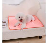 FANSU 2pc Tapis Absorbant Chien, Couleur Macarons Tapis Éducateur pour Chien Lavable Réutilisable, Anti-Fuites Alèse Tapis Chien Pipi, Tapis Antidérapants propreté pour Animaux (45x35cm,Orange)