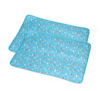 FANSU 2pc Tapis Absorbant Chien,Tapis Éducateur pour Chien Lavable Réutilisable,Anti-Fuites Alèse Tapis Chien Pipi,Tapis Antidérapants propreté pour Animaux pour Cha, Chient (35x50cm,Bleu)