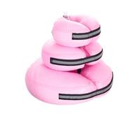 FANSU Collier Gonflable de Protection pour Chiens et Chats, Collier de Récupération Réglable pour Chat et Chien, Collerette Souple de Compagnie ne Bloque Pas la Vision, S-L (L,Rose)