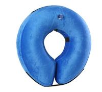 FANSU Collier Gonflable de Protection pour Chiens et Chats, Collier de Récupération Réglable pour Chat et Chien, Collerette Souple de Compagnie ne Bloque Pas la Vision, XS-XL (M,Blau)