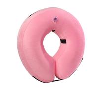 FANSU Collier Gonflable de Protection pour Chiens et Chats, Collier de Récupération Réglable pour Chat et Chien, Collerette Souple de Compagnie ne Bloque Pas la Vision, XS-XL (L,Rosa)