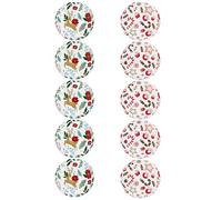 FANSU Colorées Lanterne Papier, 10 PCS Lanterne en Papier à Suspendues, Noël Rond Lampion Papier pour Mariages, Anniversaires, Jardin, Noël (Noël 1)