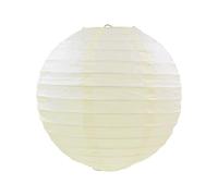 FANSU Colorées Lanterne Papier, 10 Pcs Lanterne en Papier à Suspendues, Rond Lampion Papier pour Mariages, Anniversaires, Jardin, Fêtes Événements Lampion (Beige,20cm)