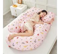 FANSU Coussin de Grossesse en Forme de U, Confort Coussin d'allaitement Doux Polaire Oreiller de Grossesse pour Maintenir Hanches, Votre Dos, Jambes et Ventre (80x110x180cm,Suricates)